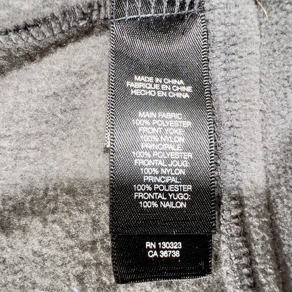 Kenneth Cole New York Fleece Full Zip Jacket Men's Large Black Contrast Puffer - Picture 6 of 14